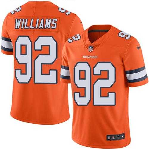 Nike Men & Women & Youth Broncos 92 Sylvester Williams Orange Color Rush Limited Jersey,We sell and wholesale Nike Men & Women & Youth Broncos 92 Sylvester Williams Orange Color Rush Limited Jersey on line form chian!